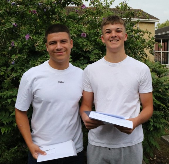exams GCSE wellsway - 2 boys